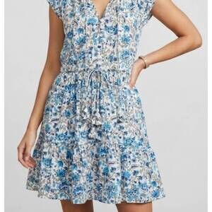 NEW MARE SOLE AMORE cabo short sun dress in blue